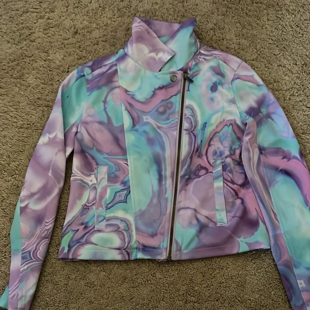 Justice jacket purple